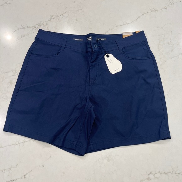 Prana Pants - Prana NEW Womens Halle Short II Blue 16 x 7" Gorpcore Outdoor Stretch UPF Travel